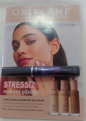 Oriflame The ONE Stresiz Maskara - Khaki Parlak