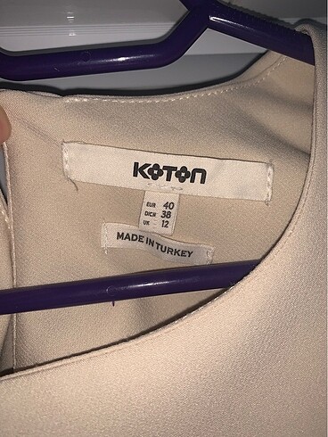 Koton Krem Rengi Elbise
