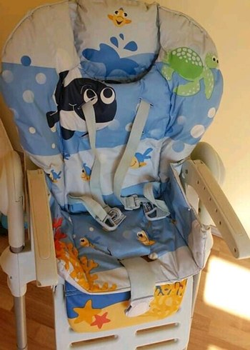 Beden Chicco Mavi Pastel Bebek Mama Sandalyesi