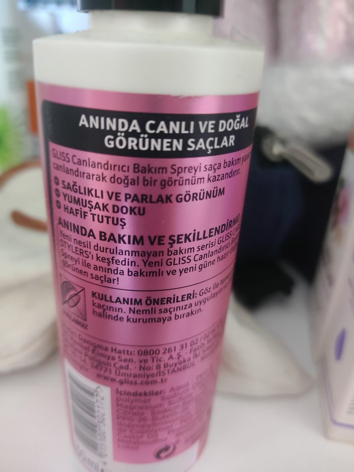 Schwarzkopf Gliss Canlandırıcı Saç Spreyi 3 adet fiyatı - Görsel 4