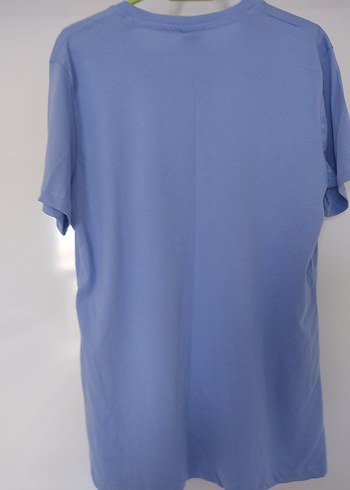 Mavi Baskılı Erkek Tişört - Görsel 5