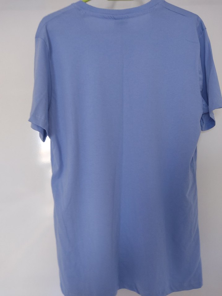 Mavi Baskılı Erkek Tişört - Görsel 5