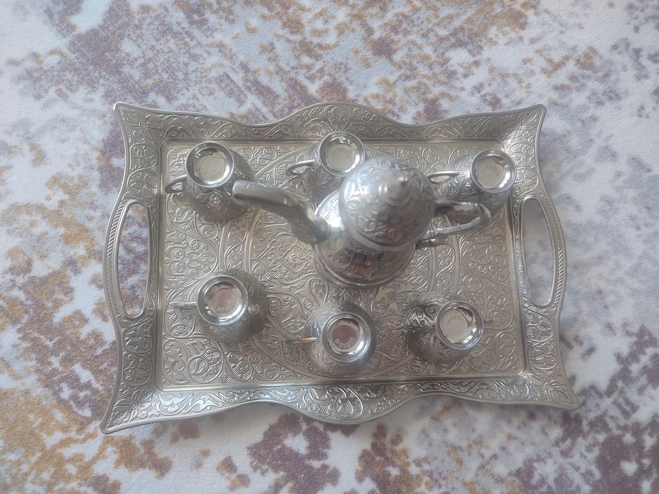 ağır metal fincan seti (zemzem takımı) - Görsel 2