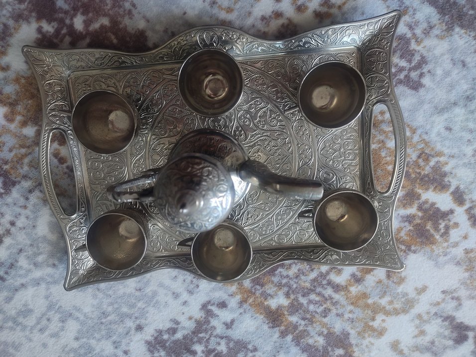 ağır metal fincan seti (zemzem takımı) - Görsel 3