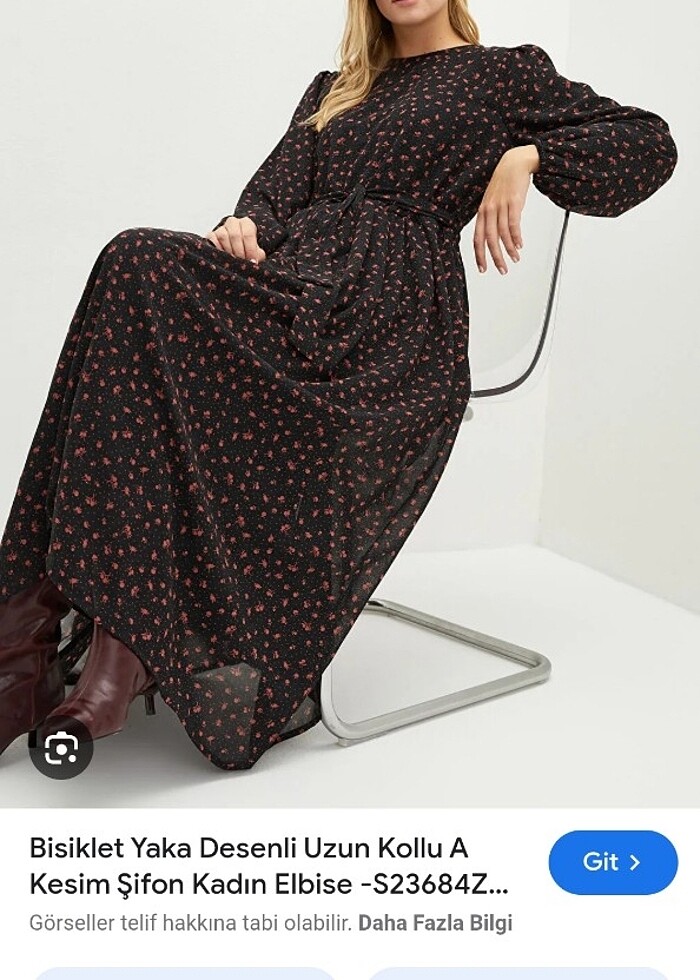 Lc Waikiki tesettür elbise  - Görsel 4