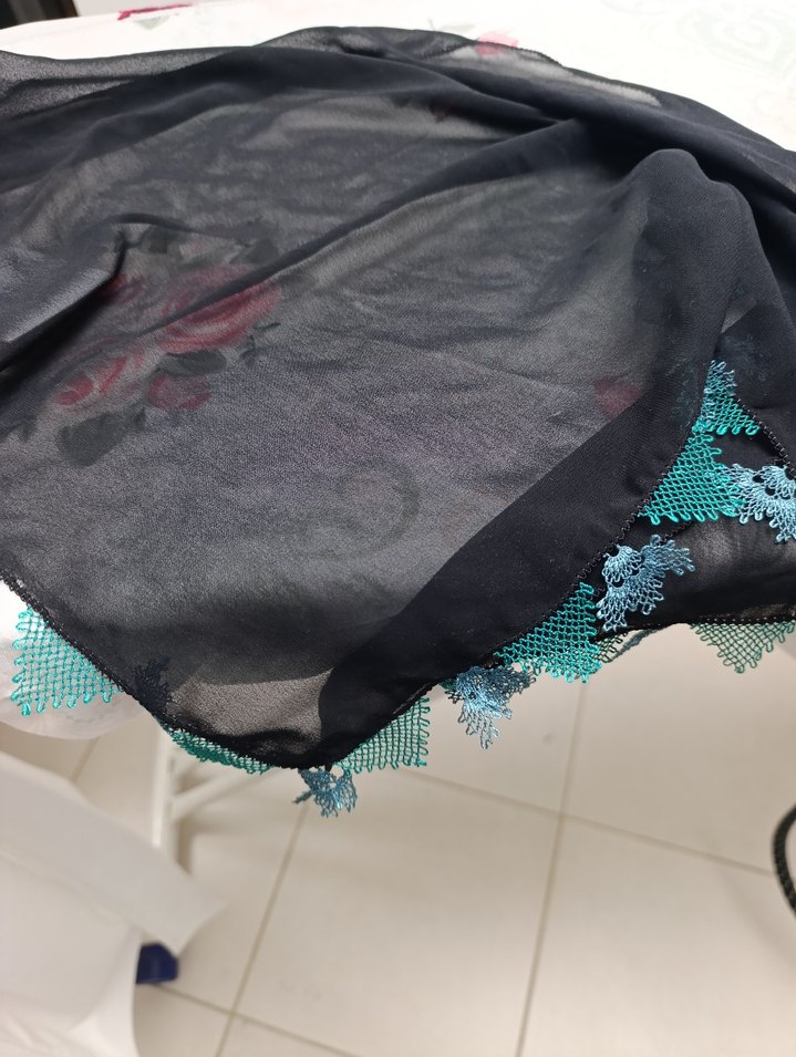 el emeği iğne oyası şal - Görsel 2