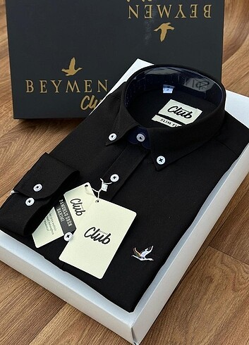 BEYMEN CLUB SİYAH ERKEK GÖMLEK..