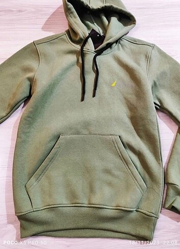 EFSANE HAKİ KAPŞONLU SWEATSHIRT..