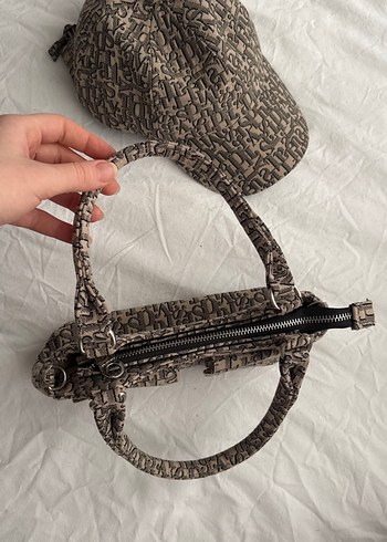  Beden Stradivarius Kahverengi Desenli Kadın Omuz Çantası