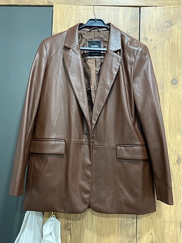 Deri blazer ceket