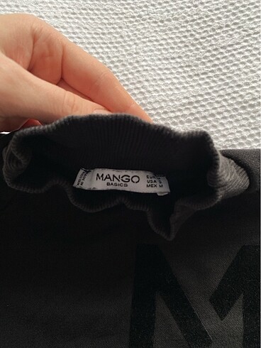 m Beden gri Renk Mango sweatshirt