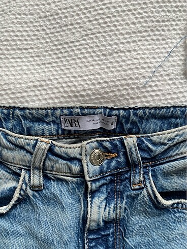 34 Beden mavi Renk Zara flare jean
