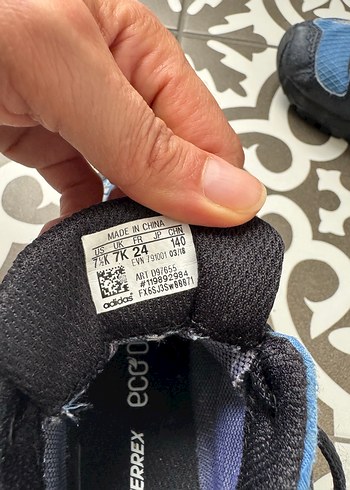 24 Beden Erkek Çocuk Mavi adidas terrex bot