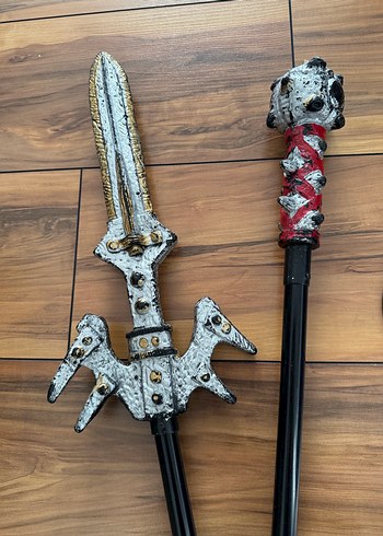 Desenli Metal Kılıç ve Kalkan Seti - Görsel 3