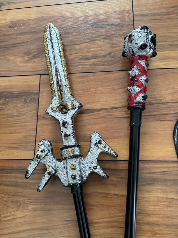 Desenli Metal Kılıç ve Kalkan Seti - Görsel 3