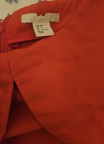 xs Beden kırmızı Renk H&m etek- nar çiçeği