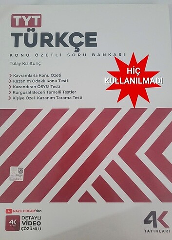4K TYT TÜRKÇE KONU ÖZETLİ SORU BANKASI