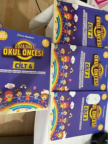 Okul öncesi öğretmenliği öabt kral akademi konu anlatım kitaplar