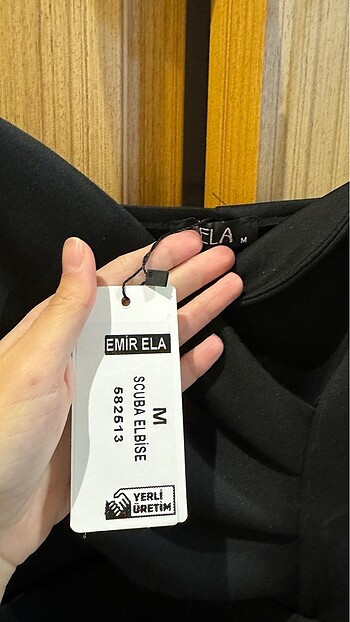 m Beden Siyah Taş Askılı Uzun Elbise