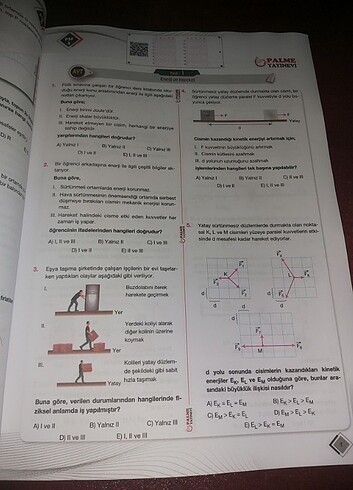  YKS - AYT FİZİK Palme Yayınevi (palme soru föyleri)