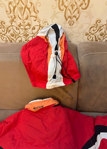 Erkek Kırmızı Fermuarlı Kayak montu - Görsel 12