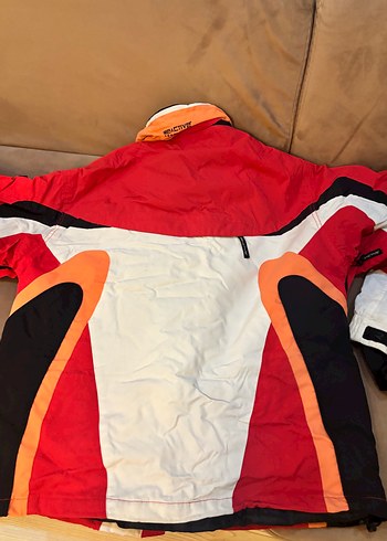 Erkek Kırmızı Fermuarlı Kayak montu - Görsel 10