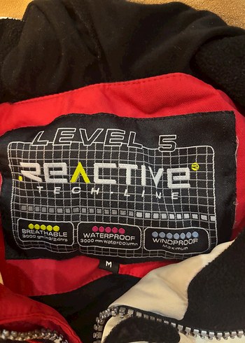 Erkek Kırmızı Fermuarlı Kayak montu - Görsel 14