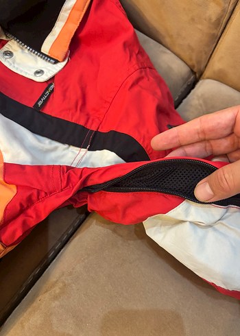 Erkek Kırmızı Fermuarlı Kayak montu - Görsel 5