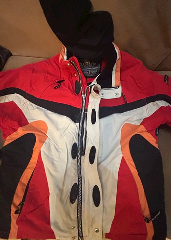 Erkek Kırmızı Fermuarlı Kayak montu - Görsel 15