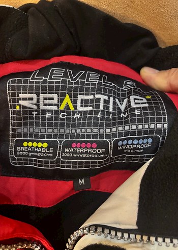 Erkek Kırmızı Fermuarlı Kayak montu - Görsel 6