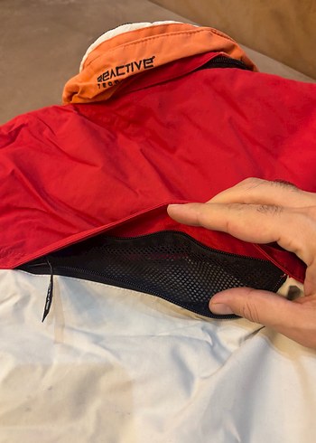 Erkek Kırmızı Fermuarlı Kayak montu - Görsel 9