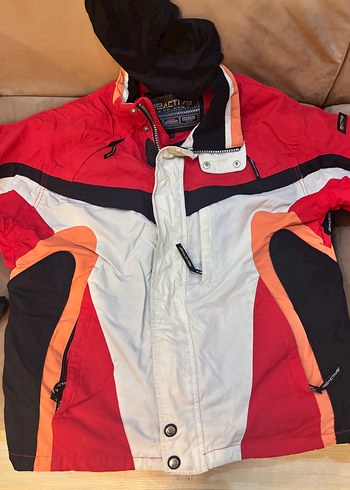 Erkek Kırmızı Fermuarlı Kayak montu - Görsel 2