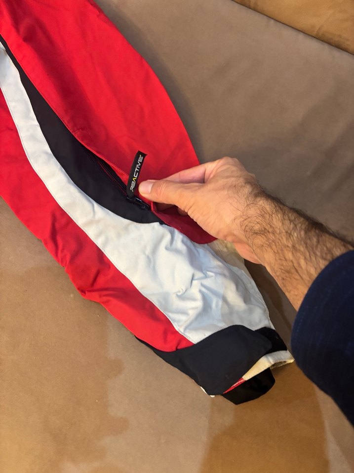 Erkek Kırmızı Fermuarlı Kayak montu - Görsel 4