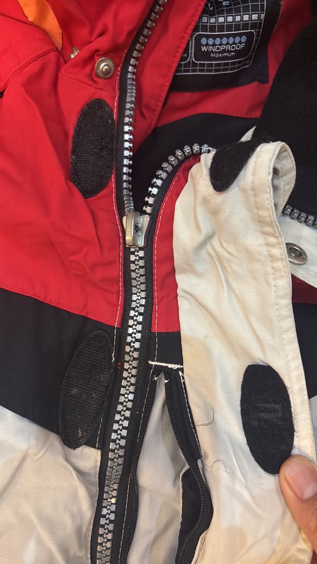 Erkek Kırmızı Fermuarlı Kayak montu - Görsel 3