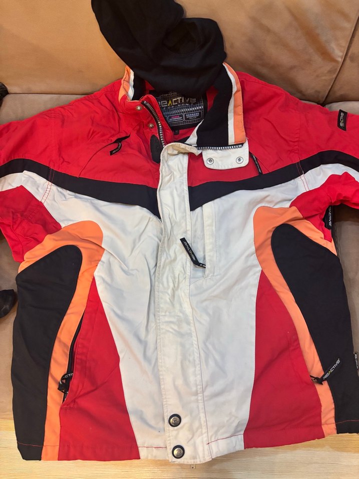 Erkek Kırmızı Fermuarlı Kayak montu - Görsel 2