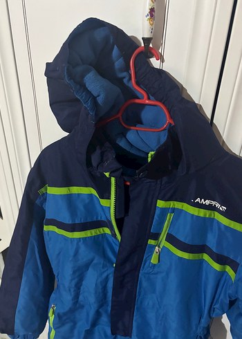 Erkek çocukMavi Kapüşonlu Kayak Tulumu - Görsel 9