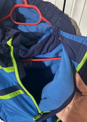 Erkek çocukMavi Kapüşonlu Kayak Tulumu - Görsel 8