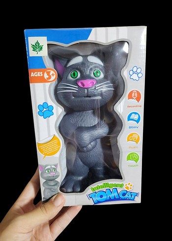 Akıllı Tom Cat Gri Oyuncak Figür