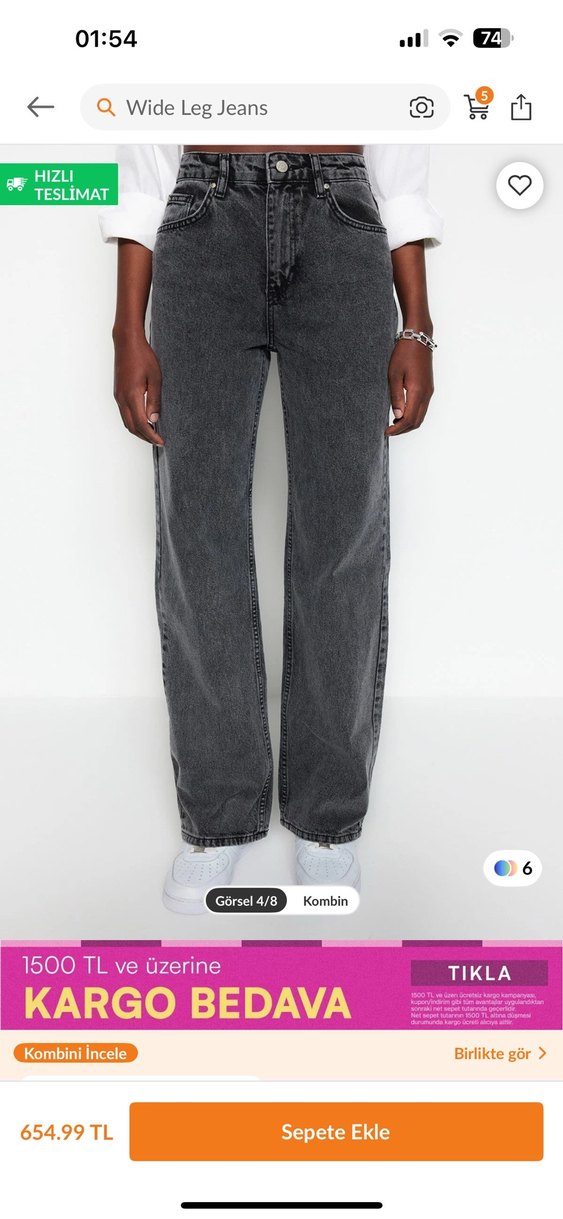 Trendyolmilla kot pantolon - Görsel 2