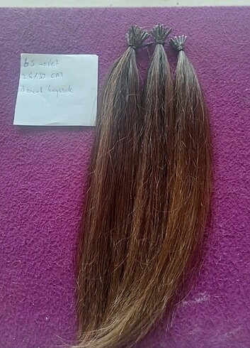Boncuk kaynak saç gerçek saç 65 adet 28/30 cm /40 cm toplam 100 