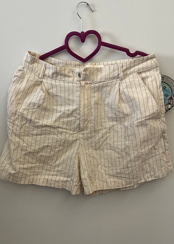 Bej Çizgili keten takım - Görsel 3