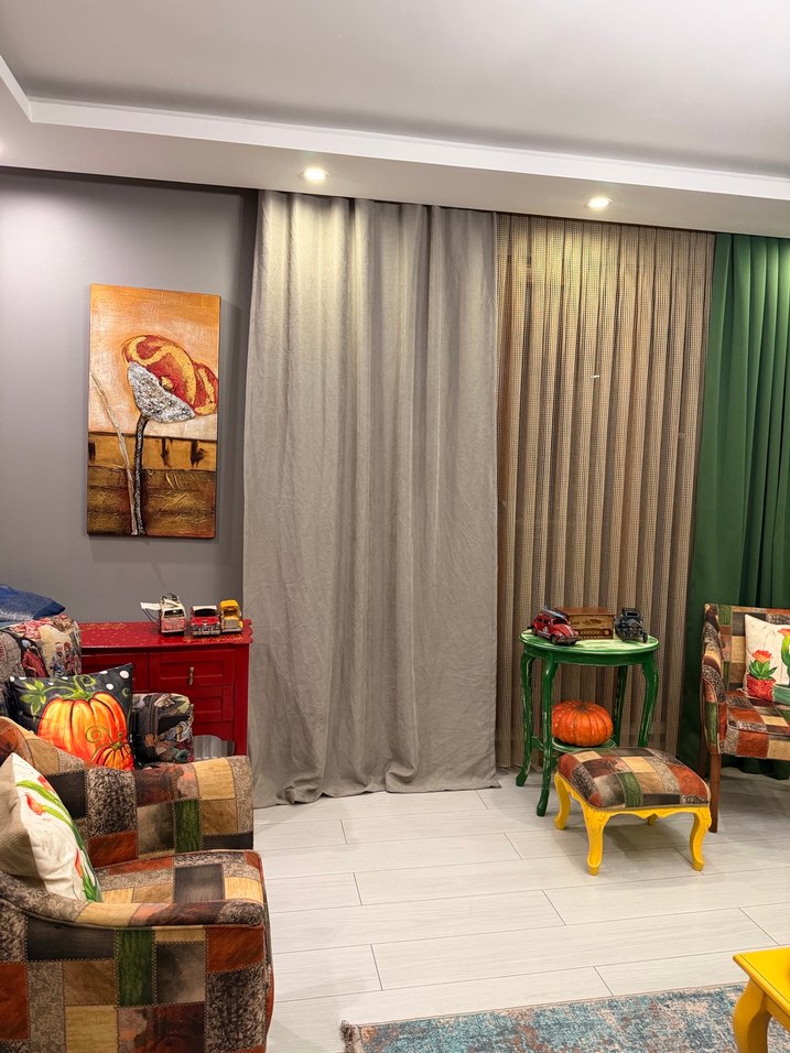 SIFIR ÇİFT KANAT YENİ SEZON GRİ FON PERDE - Görsel 3