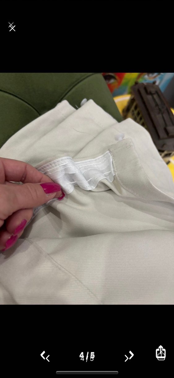 SIFIR ÇİFT KANAT KREM FON PERDE - Görsel 4