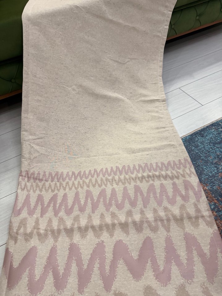 SIFIR ÇİFT KANAT YENİ SEZON KETEN FON PERDE - Görsel 2