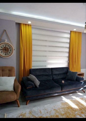 SIFIR TEK KANAT HARDAL KARARTMA FON PERDE - Görsel 2