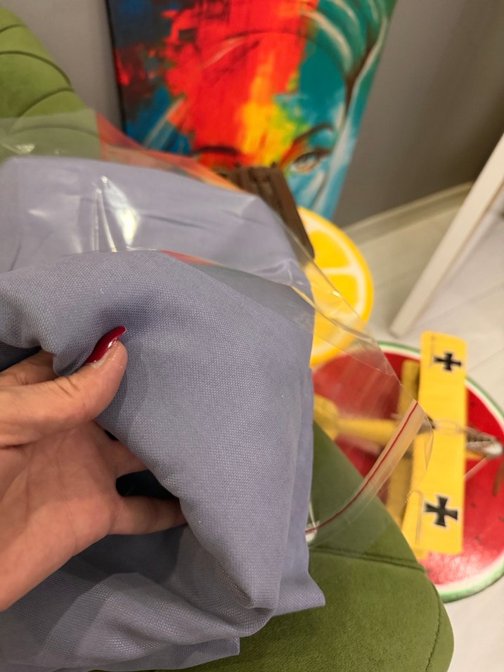 SIFIR CİFT KANAT LİLA ADA FON PERDE - Görsel 2