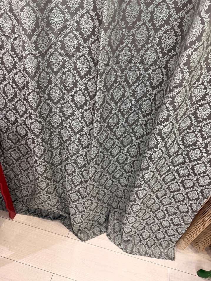 SIFIR DAMAKS MODEL CİFT KANAT FON PERDE - Görsel 3