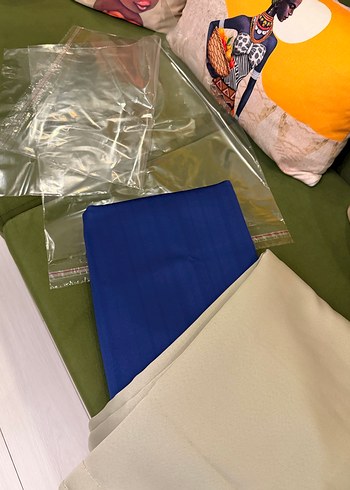 SIFIR ÇİFT KANAT MAVİ IŞIK GEÇİRMEZ FON PERDE - Görsel 3