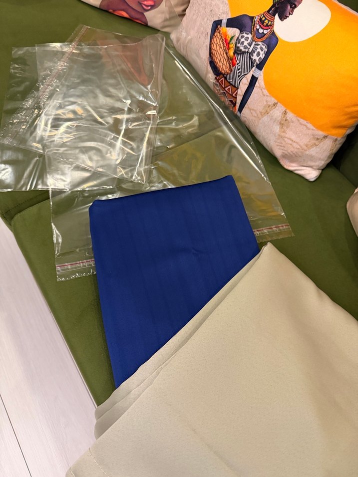 SIFIR ÇİFT KANAT MAVİ IŞIK GEÇİRMEZ FON PERDE - Görsel 3