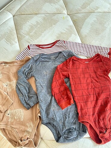 Unisex bebek Carters body 4lu set